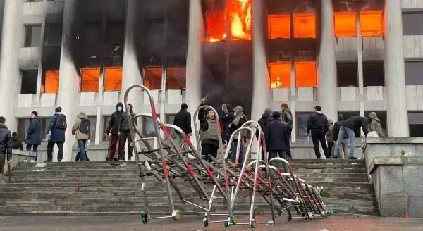 Здание акимата Алматы. Фото: @kazakhnewss