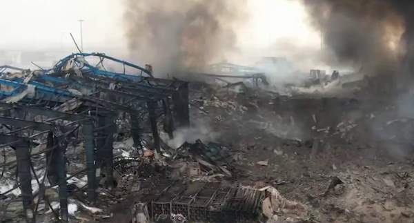 Взрыв  и пожар в иранском порту Бендер-Аббас