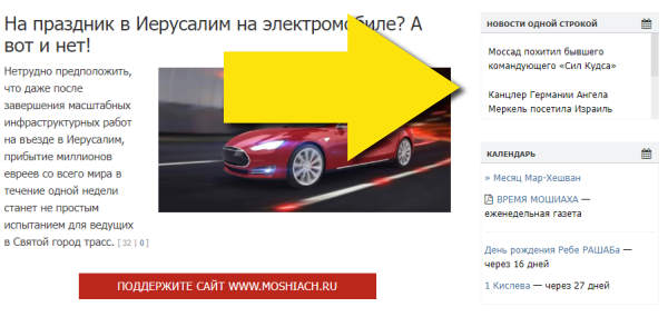 Новости одной строкой