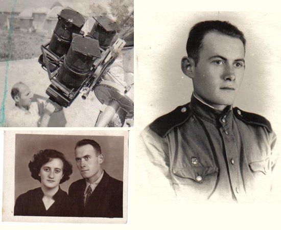 Справа: Ошеров Р.С. (1954 г.); слева внизу: Ошеров Р.С. и Аграновская С.В. (1957 г.)