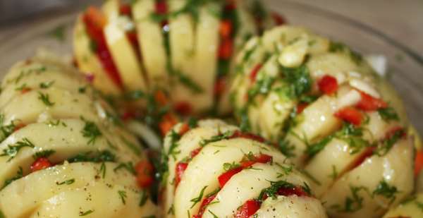 Картошка, фаршированная мясом